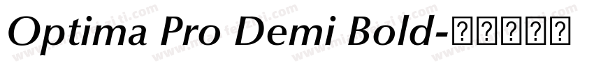 Optima Pro Demi Bold字体转换